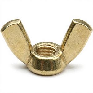 Tuercas de mariposa al por mayor, tuercas de jaula de cobre amarillo para muebles, tuercas de mariposa de latón con ala cuadrada, materiales de construcción - Product Image 1