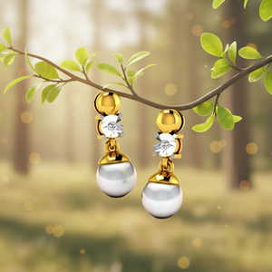 Boucles d'oreilles solitaires en moissanite naturelle, plaquées or, en argent sterling, pierre facettée, minimalistes, pour femmes - Product Image 6