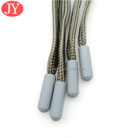 En gros 10 mm Plat Polyester Dentelle Bouchon ABS En Plastique Dur Chaussure Dentelle Conseils avec Cadeau En Métal Cordon Emballage