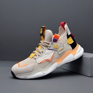 Nuevo estilo de zapatillas deportivas transpirables para baloncesto, zapatillas con diseño de malla para deportes al aire libre, zapatillas para hombre. - Product Image 3