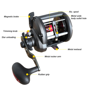 Carrete de pesca marina de fundición de 300L con arrastre máximo 8kg - Product Image 2