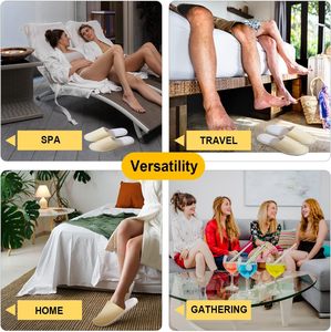 รองเท้าแตะสำหรับโรงแรมระดับห้าดาวหรูหราพิเศษนุ่มออกแบบได้ตามต้องการ - Product Image 5