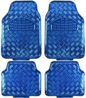 Tapis de voiture antidérapant en papier d'aluminium, 4 pièces, tapis de sol de voiture personnalisés