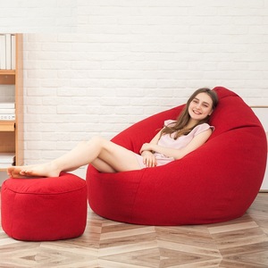 <span class=keywords><strong>Puff</strong></span> <span class=keywords><strong>Gigante</strong></span> en Forma de Pera/Lágrima, sin <span class=keywords><strong>Relleno</strong></span>, Múltiples Colores, para Interiores y Exteriores, Nuevo Diseño, Sofá Perezoso para Sala de Estar, Funda para <span class=keywords><strong>Puff</strong></span> - Product Image 4