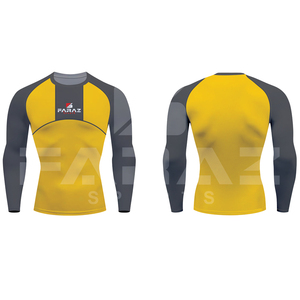 Rashguards pour hommes respirants, confortables, tendance, personnalisables avec logo imprimé, style élégant, en promotion - Product Image 3