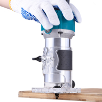 Tondeuse à bois routeur électrique main stratifié fraisage menuisier rainurage sculpture 110V 800W pour outil de routeur à bois