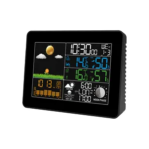 EWETIME benutzer definierte Clear Color Display 433MHz Wireless Acurite Wetters tation mit Barometer Acurite Wetters tation