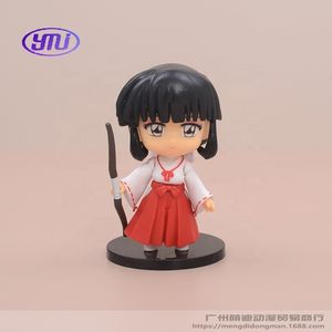 6 estilos Q versión Inuyasha Kagome <span class=keywords><strong>Kikyo</strong></span> Miroku figura modelo estatua coleccionable Anime Gashapon bolsa paquete regalo muñeca acción juguete conjunto - Product Image 4