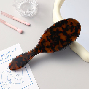 Peigne à cheveux en acétate de cellulose de qualité supérieure OEM ODM avec poils de sanglier naturels et coussin d'air flexible pour les soins capillaires quotidiens - Product Image 4