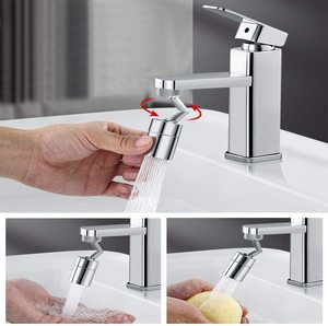 Vendita calda a doppia funzione cucina a 720 gradi grande angolo di rubinetto del lavandino aeratore per il lavaggio del viso, gargarismi, lavaggio degli occhi - Product Image 3