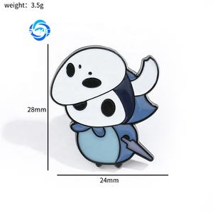 Металлический значок с персонажем мультфильма/игры, брошь из сплава в виде рыцаря, милый аксессуар для одежды и сумок, булавка - Product Image 2