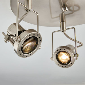 LEDEAST <span class=keywords><strong>Kit</strong></span> <span class=keywords><strong>de</strong></span> <span class=keywords><strong>plafonnier</strong></span> industriel GUTM-CB3 GU10 à 3 têtes pour le salon et le couloir. - Product Image 4