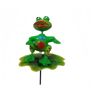Ornement de jardin personnalisé en plastique recyclé écologique, style tropical, grenouille princesse, imperméable et résistant aux UV, pour embellir votre jardin - Product Image 6