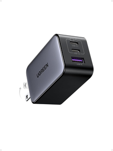 Cargador USB C UGREEN Nexode 65W GaN, Cargador de Pared Rápido de 3 Puertos, Adaptador Plegable para MacBook <span class=keywords><strong>Pro</strong></span> Air, iPhone 15 16 17, Samsung S25 - Product Image 1