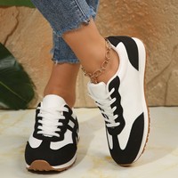 Chaussures pour femmes grandes tailles transfrontalières, Nouvelle collection Printemps-Automne 2026, Décontractées, Polyvalentes, Respirantes, pour la course et le sport, Tendance, en PU