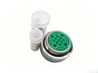 Connecteur circulaire Kewei D38999/26KH54SN à 14 broches, prise droite avec 3 conducteurs, boîtier en alliage d'aluminium, terminaison standard