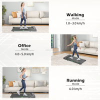 Tapis roulant compact et fin pour la marche et la course à domicile, mini tapis roulant électrique portable pour la maison