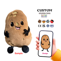 Peluche Personalizado de Patata Marrón, Relleno de Algodón y Polipropileno Suave, Venta Directa de Fábrica con Personalización Exclusiva de Peluches