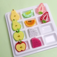 100 figurines à thème fruité Kawaii, blocs de fraises, pommes et poires pour scrapbooking, coques de téléphone, pinces à cheveux, loisirs créatifs et décoration