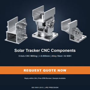 Composants CNC pour Traqueur <span class=keywords><strong>Solaire</strong></span> Personnalisé, Fournisseur OEM JRD Precision, Usinage CNC 5 Axes ISO 9001, Précision +/-0.005mm, 6061 7075 - Product Image 6