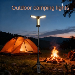Lanterna da Campeggio LED Pieghevole e Regolabile in Altezza, Luce da Lavoro con Treppiede Telescopico per Esterni - Product Image 2