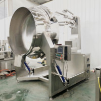 Agitateur planétaire automatique/Machines de fabrication de Halwa/bouilloire à enveloppe adaptée à la fabrication de sauces fraîches et de penderies à pizza