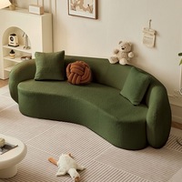 Ensemble de canapés de salon de luxe moderne en forme de L, 2 et 3 places, en velours, avec mousse compressée, design sans armature et sous vide, pour l'intérieur, en vente