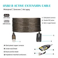 Câble d'extension répéteur actif SYONG USB 2.0 Type A mâle vers femelle, haute vitesse 480 Mbps pour ordinateur portable, PC, imprimante, projecteur