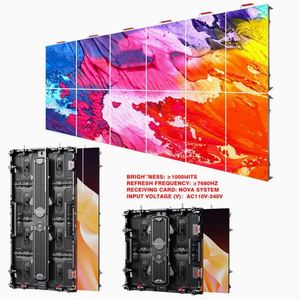 จอแสดงผล LED ติดผนังกลางแจ้ง Guangdong Shenzhen LED P3.91 P4.81 HD ขนาด 500X500 500X1000 IP65 กันน้ำ พร้อมระบบ CMS ในตัว - Product Image 3