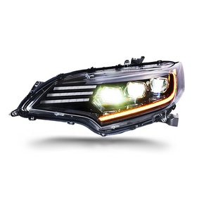 Feu avant pour Honda Fit Jazz 2014-2020, ensemble de phare LED avec assemblage séquentiel en ambre, lumière de jour - Product Image 1