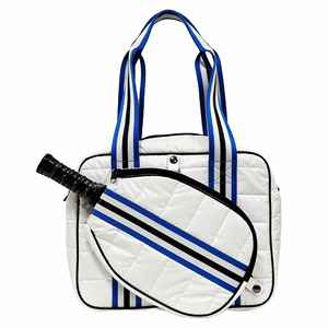 Bolsa de Raqueta de Bádminton y Pickleball Personalizada Blanca de Lujo para Mujer, Mochila de Tenis Acolchada - Product Image 6