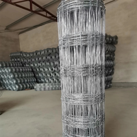 Clôture de champ à nœuds fixes galvanisée robuste, hauteur 2,0 m, maille personnalisée, protection contre les cerfs, sécurité pour forêts et ranchs, vente en gros