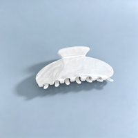 CHUJIAN Pinces à cheveux en acrylique scintillantes de haute qualité 10,5 cm, motif vague galaxie, pinces requin translucides chatoyantes pour femmes
