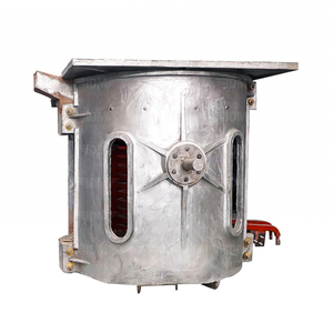 Four à induction à moyenne fréquence en aluminium 1T pour la fusion des métaux, acier, cuivre, four à induction intermédiaire pour la fusion - Product Image 4