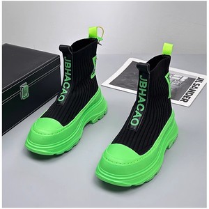 New High Top Socks and <b>Shoes</b> for Outdoor Fashion, Casual, Mesh, Breathable, Summer <b>Height</b> <b>Increasing</b> Single <b>Shoes</b> - Product Image 4