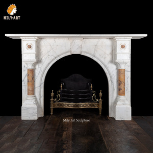 Marco <span class=keywords><strong>de</strong></span> <span class=keywords><strong>Chimenea</strong></span> <span class=keywords><strong>de</strong></span> Mármol Natural MILY, Estilo Francés, Tallado a Mano, Diseño Clásico en Venta - Product Image 2