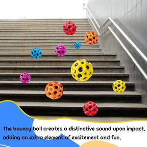 Bán buôn cầu vồng màu sắc trẻ em bouncy quả bóng nảy mặt trăng căng thẳng bóng cho trẻ em tùy chỉnh PU bọt cao thư bị trả lại không gian quả bóng với logo - Product Image 5