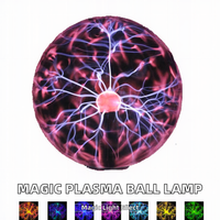 Lampe sphérique LED ABS à plasma, effet éclair, moderne, pour la maison, les fêtes, cadeau électrostatique pour enfants, décoration - Grande Vente