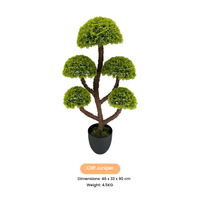 Personnalisation d'usine 5 balles décoration de la maison cyprès artificiel 90CM grand bonsaï arbre topiaire pin plante arbre