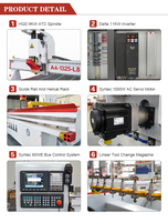 Routeur CNC de haute qualité à 3 axes pour le travail du bois A4-1530-L8-Pro avec table à vide simple et changeur d'outils automatique pour la gravure et la découpe du bois