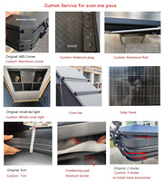 Wasserdichtes 3-4 Personen RTT Autodachzelt 4x4 Aluminium-Dreieck Oxford Camping-Klappdach Hartschale für Jeep Dachzelt Auto
