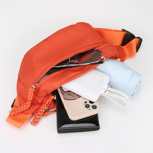 Wholesale Lower Price Oxford Casual Candy Color Women's Bow Zipper <b>Shoulder</b> Crossbody Chest Bags Waist Bags Fanny Pack - Product Image 2