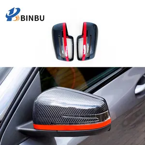 for Benz A C E class CLA GLA GLK CLS W204 W117 W176 W212 W207 W218 X156 carbon fiber rearview mirror cover Mirror cover