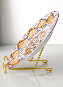 Espositore in Ferro per Ornamenti, Porta Piatti, Ciotole, Vassoi Profondi, Supporto da Tavolo per Esporre Immagini, Libri - Product Image 6