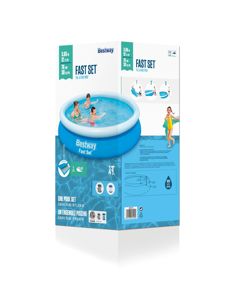 <span class=keywords><strong>Bestway</strong></span> 57275 <span class=keywords><strong>Fast</strong></span> <span class=keywords><strong>Set</strong></span> 3,66 M X 76cm <span class=keywords><strong>Piscina</strong></span> inflable de PVC para niños sobre el suelo Piscinas redondas al aire libre - Product Image 6