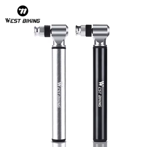 Pompe à vélo portable haute pression WEST BIKING, pompe à air manuelle pour vélo, gonfleur de ballon, mini pompe à vélo manuelle, patch pour pneu de vélo <span class=keywords><strong>VTT</strong></span> - Product Image 1
