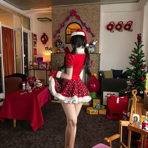 زي أداء لعيد الميلاد ورأس السنة الجديدة من شيان يي، زي تنكري بأسلوب الرغبة الخالصة، زي موحد للنساء من البوليستر S54 - Product Image 4