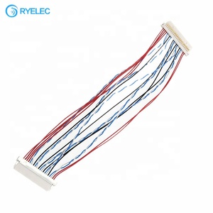 Cable de Conversión LVDS de la Serie DF19 con Espaciado de 1, Personalizado de Fábrica, Arnés de Cableado Hirose de 20 pines DF19-20S-1C a DF19-20S-1C - Product Image 1