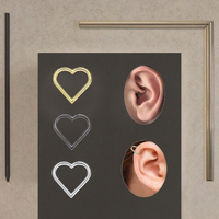 Anneau segmenté articulé en acier inoxydable pour piercing au nez, bijoux de corps tendance pour femmes et hommes