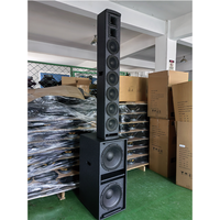 Enceinte colonne active en bois YZ 212 professionnelle haute puissance 135-199W 12 pouces, système 1.1, son surround pour événements extérieurs